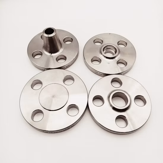 Flangia cieca per occhiali in lega 8 Figura A105 ASTM A182 F5, F9, F11, F22, F91A105 Ss CS RF Flangia forgiata con ancoraggio per collo saldato slip-on